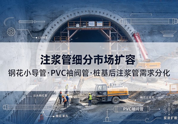 尼木注浆管细分市场扩容，隧道钢花小导管、PVC 袖阀管、桩基后注浆管需求分化